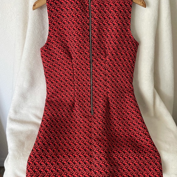 Sans Souci Dress Size Medium Burnt Orange and Black - Picture 5 of 8